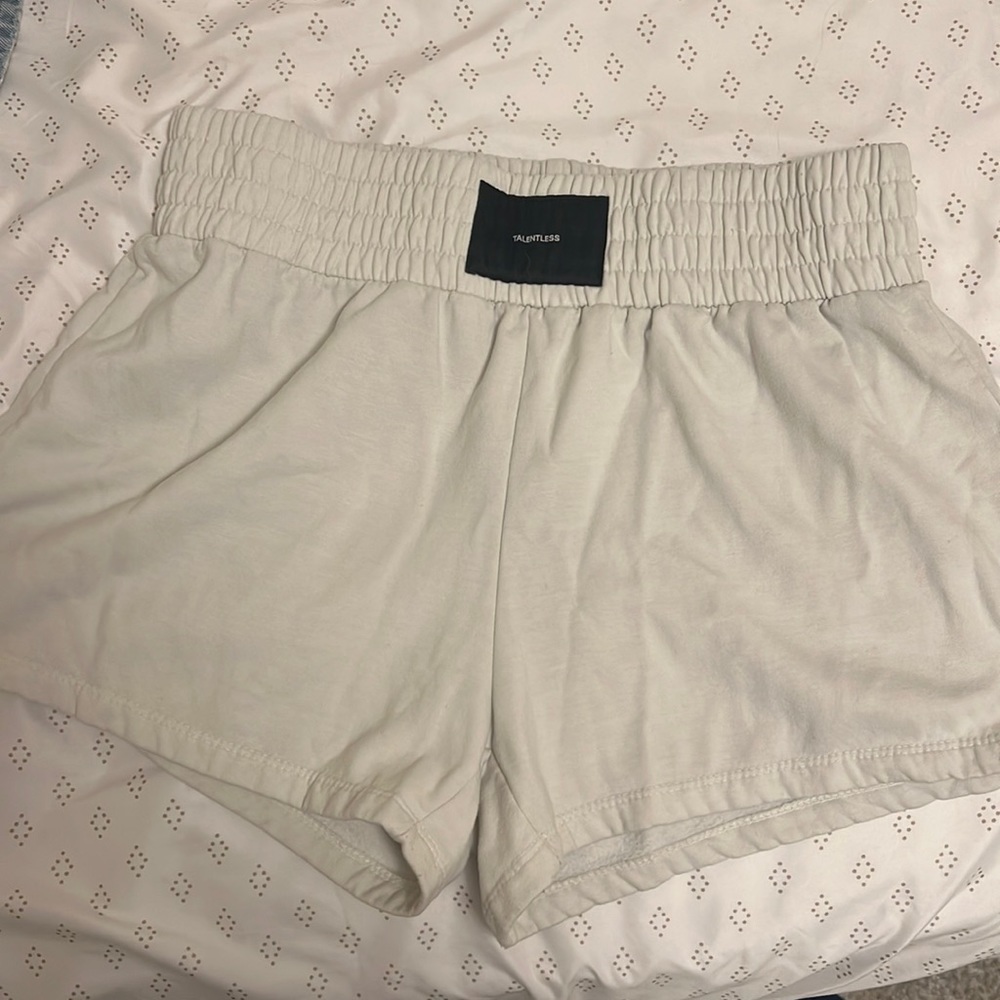 Talentless Beige Large Shorts